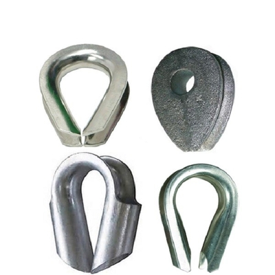 ইস্পাত তারের M4 - M28 জন্য কার্বন ইস্পাত তারের দড়ি Galvanized Thimbles