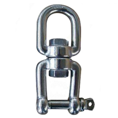 6mm - 19mm চোখ এবং চোয়াল চোয়াল সুইভেল বিয়ারিং সুইভেল জিঙ্ক প্লেটেড কার্বন স্টিল