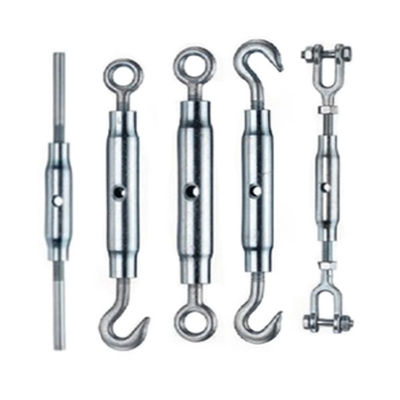 জিঙ্ক প্লেটেড টার্ন বাকল DIN1478 টার্নবাকল অ্যালয় স্টিল M6 - M48